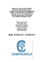 Preview for 1 page of CAMPAGNOLA STAR 30 F Use And Maintenance Manual