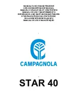 CAMPAGNOLA STAR 40 Use And Maintenance Manual предпросмотр