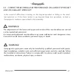 Предварительный просмотр 37 страницы CAMPAGNOLO CENTAUR REAR DERAILLEUR User Manual
