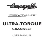 CAMPAGNOLO Centaur Ultra-Torque Crankset User Manual предпросмотр