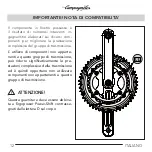 Предварительный просмотр 12 страницы CAMPAGNOLO Centaur Ultra-Torque Crankset User Manual