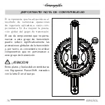 Предварительный просмотр 76 страницы CAMPAGNOLO Centaur Ultra-Torque Crankset User Manual