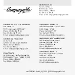 Preview for 204 page of CAMPAGNOLO SUPER RECORD REAR DERAILLEUR User Manual