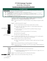 Preview for 2 page of Campania International Auberge FT-123 Assembly Instructions