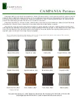 Preview for 6 page of Campania International CAST STONE BEAUFORT Manual