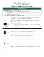 Preview for 2 page of Campania International Vence FT-312 Assembly Instructions