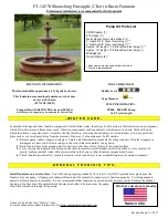 Preview for 1 page of Campania International Williamsburg Pineapple FT-145 Installation Instructions