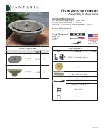 Preview for 1 page of Campania International Zen Oval FT-260 Assembly Instructions