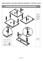 Предварительный просмотр 8 страницы Campbell Craft Melbourne 1 Drawer Bedside Assembly Instructions Manual