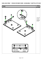 Предварительный просмотр 9 страницы Campbell Craft Melbourne 1 Drawer Bedside Assembly Instructions Manual