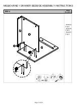 Предварительный просмотр 10 страницы Campbell Craft Melbourne 1 Drawer Bedside Assembly Instructions Manual