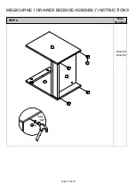 Предварительный просмотр 12 страницы Campbell Craft Melbourne 1 Drawer Bedside Assembly Instructions Manual