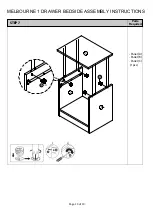 Предварительный просмотр 13 страницы Campbell Craft Melbourne 1 Drawer Bedside Assembly Instructions Manual