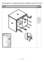 Предварительный просмотр 14 страницы Campbell Craft Melbourne 1 Drawer Bedside Assembly Instructions Manual