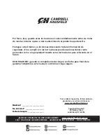 Preview for 42 page of Campbell Hausfeld AC080100 Operating Instructions And Parts Manual