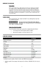 Preview for 3 page of Campbell Hausfeld AF010800 Operating Instructions Manual