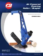 Preview for 1 page of Campbell Hausfeld Air Powered Flooring Nailer / Stapler... Operating Instructions And Parts Manual