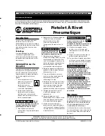 Preview for 5 page of Campbell Hausfeld Air PoweredRivet Gun Operating Instructions Manual