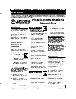 Предварительный просмотр 9 страницы Campbell Hausfeld Air PoweredRivet Gun Operating Instructions Manual