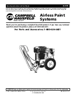 Предварительный просмотр 1 страницы Campbell Hausfeld AL2810 Operating Instructions And Parts Manual