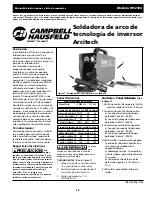 Предварительный просмотр 25 страницы Campbell Hausfeld ARCITECH WS2100 Operating Instructions And Parts Manual