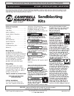 Предварительный просмотр 1 страницы Campbell Hausfeld AT122601 Operating Instructions Manual