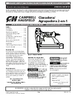 Предварительный просмотр 11 страницы Campbell Hausfeld AT802000 Operating Instructions Manual