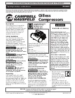 Campbell Hausfeld Attach it to this  or file it for safekeeping. IN626701AV Operating Instructions And Parts Manual preview