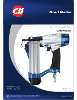 Preview for 1 page of Campbell Hausfeld Brad Nailer CHN70200 Operating Instructions And Parts Manual