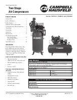 Preview for 1 page of Campbell Hausfeld CE-7051 Operating Instructions Manual