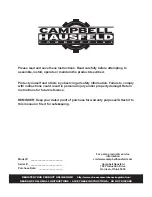 Предварительный просмотр 2 страницы Campbell Hausfeld CE3000 Operating Instructions Manual