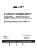 Preview for 46 page of Campbell Hausfeld CE5003 Operating Instructions And Parts Manual