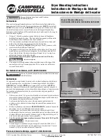 Campbell Hausfeld CE7000PB Mounting Instructions предпросмотр