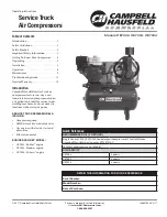 Preview for 1 page of Campbell Hausfeld CE7002 Operating Instructions Manual