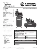 Campbell Hausfeld CE8000 Series Operating Instructions Manual preview