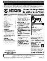 Preview for 9 page of Campbell Hausfeld CHN101 Operating Instructions Manual