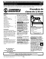 Предварительный просмотр 17 страницы Campbell Hausfeld CHN101 Operating Instructions Manual