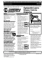 Предварительный просмотр 17 страницы Campbell Hausfeld CHN10302 Operating Instructions Manual