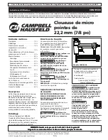 Предварительный просмотр 9 страницы Campbell Hausfeld CHN10500 Operating Instructions Manual