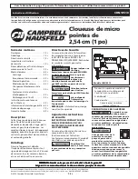 Предварительный просмотр 9 страницы Campbell Hausfeld CHN10510 Operating Instructions Manual