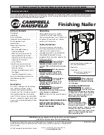 Preview for 1 page of Campbell Hausfeld CHN20102 Operating Instructions Manual