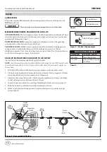 Предварительный просмотр 10 страницы Campbell Hausfeld CHN70900 Operating Instructions And Parts Manual