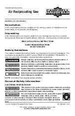 Campbell Hausfeld CL154000AV Operating Instructions Manual preview