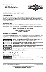 Предварительный просмотр 1 страницы Campbell Hausfeld CL252100AV Operating Instructions Manual