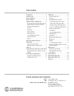 Предварительный просмотр 2 страницы Campbell Hausfeld CP5101 Operating Instructions And Parts Manual
