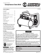 Preview for 9 page of Campbell Hausfeld CT1001 Operating Instructions Manual
