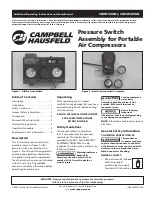 Preview for 1 page of Campbell Hausfeld CW301300AJ Operating Instructions And Parts Manual