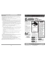 Preview for 1 page of Campbell Hausfeld DC0100 Operating Instructions And Parts List Manual