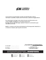 Предварительный просмотр 22 страницы Campbell Hausfeld DC02003 Operating Instructions And Parts Manual