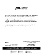 Preview for 42 page of Campbell Hausfeld DC03009 Operating Instructions And Parts Manual